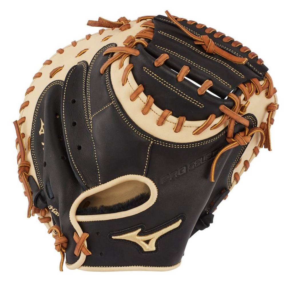 Mens Mizuno Pro Select 33.5" Baseball Catchers Mitt Black Philippines (PUEXYI576)